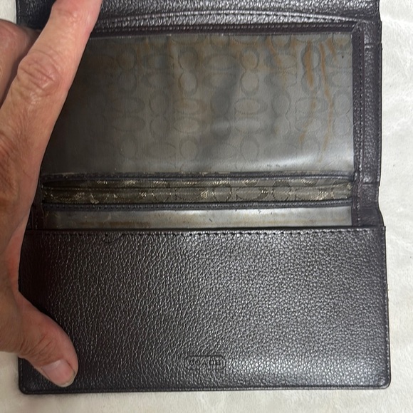 Coach Brown and Black Signature Wallet - Picture 5 of 11